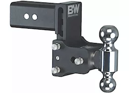 B & W Trailer Hitches Class v 3in receiver black tow & stow 8in model 4.5in drop 4in rise 2 & 2 5/16in balls