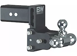 B & W Trailer Hitches Class v 3in receiver black tow & stow 8in model 5in drop 5.5in rise tri-ball