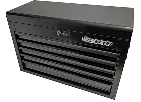 Boxo Tools 26in 5-drawer portable steel tool box, black Main Image