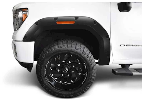 Bushwacker 19-C SILVERADO 1500 POCKET STYLE FRONT FENDER FLARES 2PC BLACK