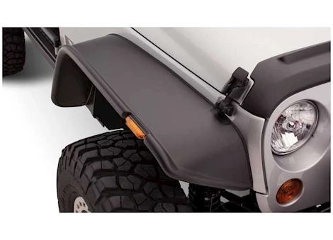 Bushwacker Flat Style Fender Flares - 2-Piece Front Set Main Image