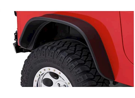 Bushwacker Flat Style Fender Flares - 2-Piece Rear Set | 10068-07