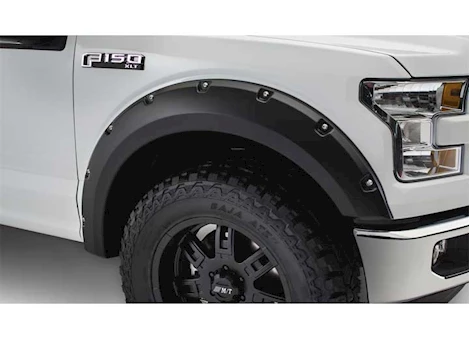 Bushwacker 15-17 F150 NOT COMPATIBLE WITH TECHNOLOGY PACKAGE 68T FENDER FLARES POCKET STYLE FRONT ONLY