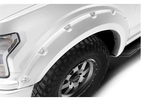 Bushwacker 18-20 F150 POCKET STYLE 4PC COLOR FENDER FLARES OXFORD WHITE