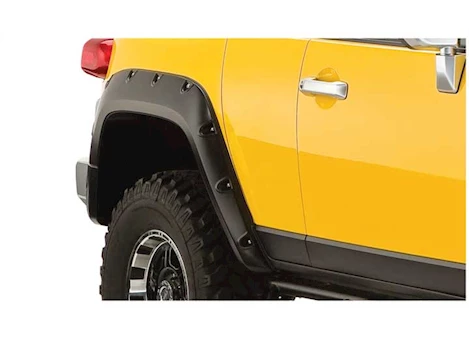 Bushwacker 07-14 FJ CRUISER POCKET STYLE FENDER FLARES - REAR PAIR ONLY