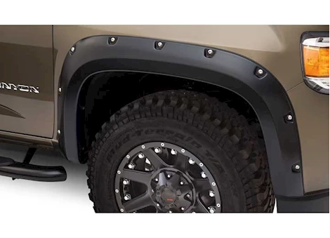 Bushwacker 15-20 CANYON/COLORADO(EXCL ZR2) CREW CAB SB(5FT BED) POCKET STYLE FENDER FLARES FRONTS ONLY