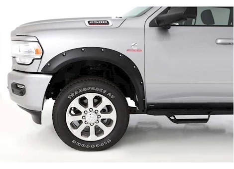 Bushwacker 19-C RAM 2500/3500(NEW BODY STYLE) BLACK 2PC FRONT SMOOTH POCKET STYLE FENDER FLARE