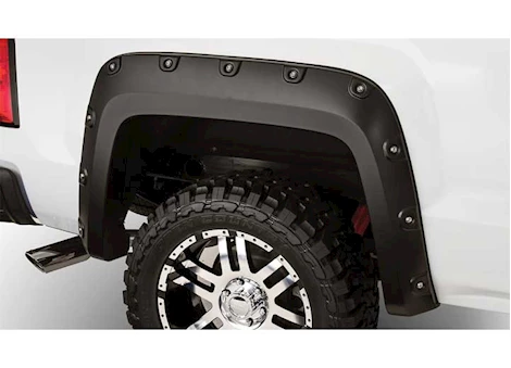 Bushwacker 07-14 SIERRA HD SB/LB BOSS POCKET STYLE FENDER FLARES - REAR PAIR ONLY