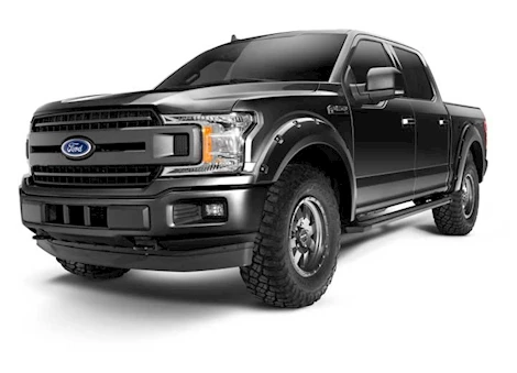 Bushwacker 18-20 F150 POCKET STYLE PAINTED FENDER FLARES 4PC AGATE BLACK MET SMOOTH FINISH