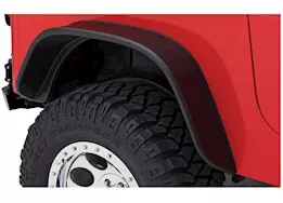 Bushwacker Flat Style Fender Flares - 2-Piece Rear Set | 10068-07