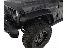 Bushwacker 18-c wrangler jl unlimited flat style 4pc fender flare