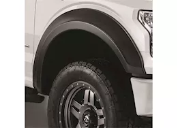 Bushwacker 17-c f250/350/450 super duty fender flare extend-a-fender style 2pc front black