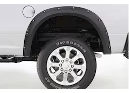 Bushwacker 23-c f250/f350 super duty pocket style fender flare 2pc frnt smooth blk