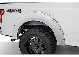 Bushwacker 15-17 f150 pocket style fender flares - oxford white (z1)