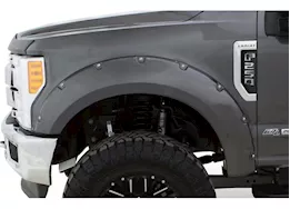 Bushwacker 18-20 f150 pocket style 4pc color fender flares oxford white