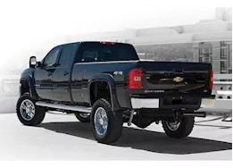 Bushwacker 23-c f250/f350 super duty fender flare extend-a-fender style 4pc smooth blk