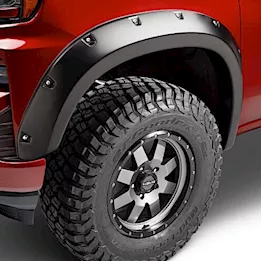 Bushwacker 19-c silverado 1500 black pocket style fender flares 4 pc