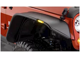 Bushwacker Flat Style Fender Flares - 2-Piece Front Set