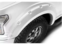 Bushwacker 18-20 f150 pocket style 4pc color fender flares oxford white