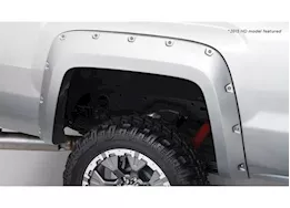 Bushwacker 14-19 sierra 1500/15-19 2500/3500hd pocket style fender flares abs smooth rear o