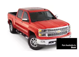 Bushwacker 16-18 silverado 1500 crew cab sb (69.3in) pocket style fender flares - black (gb