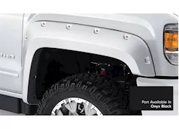 Bushwacker 17-c sierra 2500/3500 pocket style fender flares - onyx black (gba)