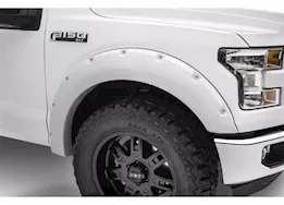 Bushwacker 15-17 f150 pocket style fender flares - oxford white (z1)