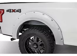 Bushwacker 15-17 f150 pocket style fender flares - oxford white (z1)