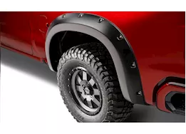 Bushwacker 19-21 silverado 1500 fender flare pocket style 2pc black