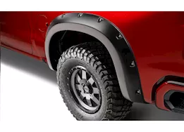 Bushwacker 19-c silverado 1500 black pocket style fender flares 4 pc