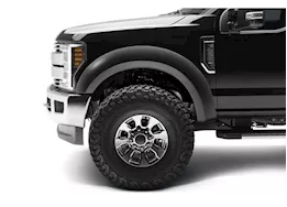 Bushwacker 17-c f250/350/450 super duty fender flare extend-a-fender style 2pc front black