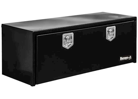 Buyers Products Black Steel Underbody Truck Toolbox with T-Handle Latch - 60"Lx24"Wx24"H
