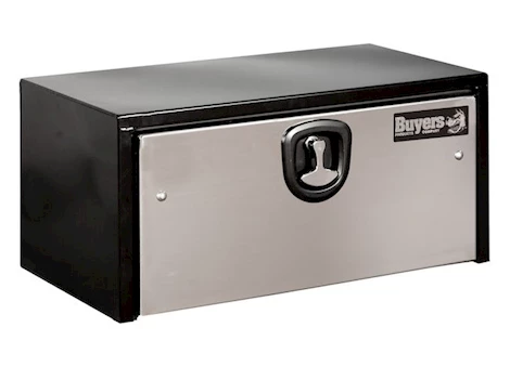 Buyers Products 14X16X30 Black Steel Underbody Truck Box With Stainless Steel Door