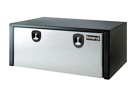 Buyers Products Toolbox , 18 x 18 x 48, Pol Stainless Steel Dr, Black Main Image