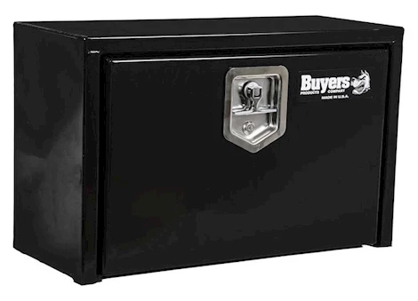 Buyers Products 15X10X24  BLACK STEEL UNDERBODY TRUCK BOX WITH T HANDLE LATCH