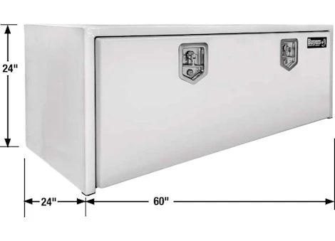 Buyers Products TOOLBOX,24X24X60,(2) SST T-HDLS,WHITE