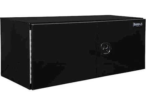 Buyers Products 24X24X60 IN BLACK SMOOTH ALUM UNDERBODY TRUCK TOOL BOX-DOUBLE BARN DOOR 3-POINT COMPRESSION LATCH
