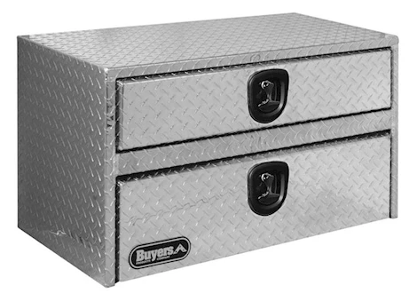 Buyers Products Diamond Tread Aluminum Underbody Truck Box With Drawer, 20H X 18D X 36L Main Image