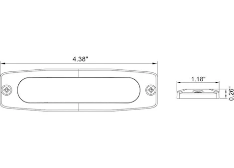 Buyers Products ULTRA THIN 4.5 INCH AMBER LED STROBE LIGHT