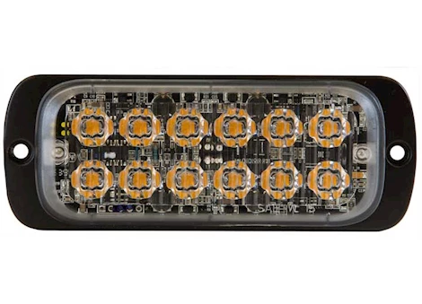 Buyers Products THIN DUAL ROW 4.5 INCH AMBER LED STROBE LIGHT