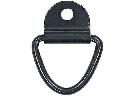 Buyers Products D-RING,1/4IN W/CLIP,BLACK ZINC WLL 800#