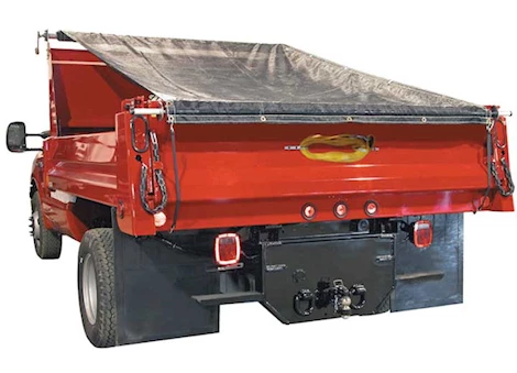 Buyers Products DTR Dump Truck Aluminum Tarp Roller Kit with Mesh Tarp - 8' W x 18' L