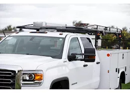 Buyers Products 14-1/2 foot black service body ladder rack