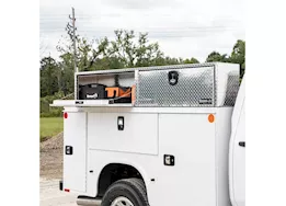 Buyers Products 18x16x72 inch diamond tread aluminum topsider truck box