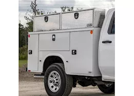 Buyers Products 18x16x72 inch diamond tread aluminum topsider truck box
