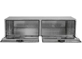 Buyers Products 18x16x72 inch diamond tread aluminum topsider truck box