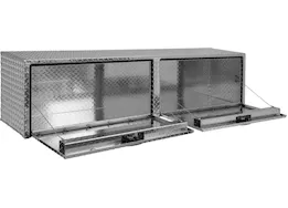 Buyers Products 18in x 16in x 88in  diamond tread aluminum topsider truck w/2 drop doors