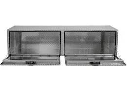 Buyers Products 18in x 16in x 88in  diamond tread aluminum topsider truck w/2 drop doors