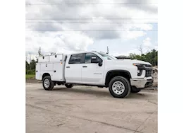 Buyers Products 18in x 16in x 88in  diamond tread aluminum topsider truck w/2 drop doors