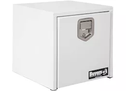 Buyers Products 18x18x18 inch white steel underbody truck box with paddle latch